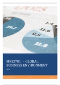 MNI3701 Global Business Environment Notes