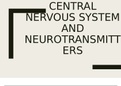 CNS and neurotransmitters