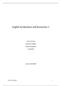 English for Business and Economics 1 (2017-2018)