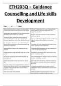 ETH203Q  -  Guidance Counseling and Life Skills Development