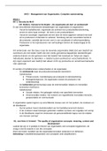 Management van Organisaties (MvO) samenvatting   Hoorcolleges! - CIJFER: 8.0