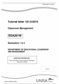 EDA201W Tutorial Letter