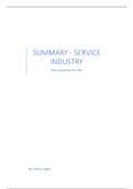 Summary - Service Industry