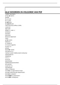Engels woordenlijst alfabetische volgorde