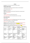 Structure Summary Sheet