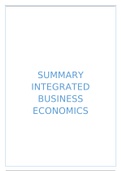 Samenvatting Geïntegreerde Bedrijfseconomie | Summary Integrated Business Economics