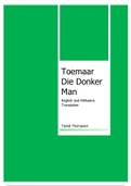 "Toemaar die donker man" English and Afrikaans Translation