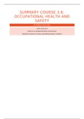 3.6 Occupational Health and Safety Summary Problem 4 2018/2019