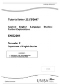 ENG2601 Tutorial Letter 202