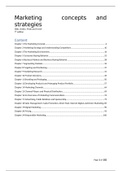MARKETING samenvatting 'Marketing - concepts and strategies' (7e editie) (ENG) 