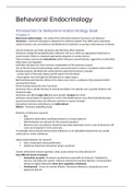 Behavioral endocrinology, HAP21806, concise summary