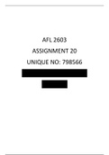 AFL2603 Assignment 2
