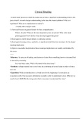 ENG101 Critical Reading Notes (Honors ENG101)