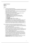 Organisational Behaviour Summary Chapter 1-5, International Business, University of Groningen.