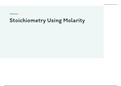 Stoichiometry Using Molarity Notes