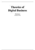 Theories of Digital Business October 2019 UVA Gallaugher book   All Articles Summary