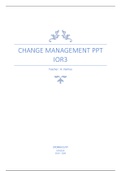 Summary Change Management IOR3 PPT