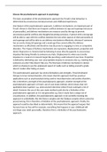 Psychodynamic approach essay