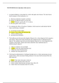 Chamberlain College of Nursing-NR 305 HESI Review Questions with Answers-A Grade Guarantee
