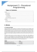 Unit 16 Procedural Programming - Assignment 3 (P3, P4) - Program for a decorator