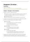 Summary Management 13th edition