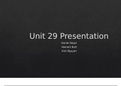 BTEC Unit 29 Understanding Retail PowerPoint Presentation
