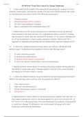 NR340 Week 7 Exam 3 (Latest), NR340 Exam 3 Study Guide (Latest) : Chamberlain College of Nursing  (Verified Answers , Download to Score A)