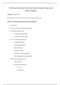 NR 341 Exam 2 Study Guide / NR341 Exam 2 Study Guide (Latest): Complex Adult Health: Chamberlain
