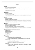 Qualitative Methods Summary - course material and lectures