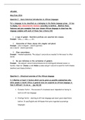 AFL2601 Past exam paper answers 