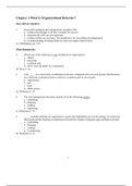 MGMT 3720 Organizational Behavior Study Guide-Chapter 1-Chapter 19 Q&A, Discussions and Essays
