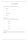 NR 283 Pathophysiology Test Question Bank / NR283 Test Question Bank (Latest, 2020): Chamberlain College of Nursing (This is the latest version, download to score A)