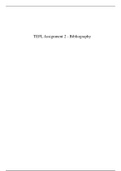TEFL Assignment 2: Bibliography