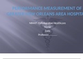 NR447 Week 6 Assignment, Performance Measurement PowerPoint – Greater New Orleans Area.Complete