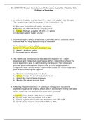 NR 305HESI Review Questions with Answers (Latest) - Chamberlain College of Nursing(Verified answers, download to score A)