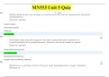 MN553 Unit 5 Quiz |KAPLAN UNIVERSITY|GRADE A (VERIFIED) LATEST SOLUTIONS