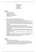 BIOS 252 Unit 8 Final Exam Study Guide (Latest): Chamberlain College Nursing(download to score A)