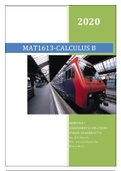 MAT1613: CALCULUS B ASSIGNMENT 02 SOLUTIONS, SEMESTER 1,2020