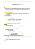 BIOS256 A & P IV Final Exam Guide / Review ,Midterm Exam Guide / Review , Final Exam (Essay Questions AND MCQ)  (Latest): Chamberlain College of Nursing (Download to score A)