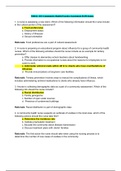 NR 442 RN Community Health Practice Assessment B;Questions and Answers.