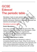 GCSE EDEXCEL Periodic Table Notes