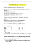 MATH 339N Weeks 3&4 homework / MATH339N Weeks 3&4 homework : Applied managerial statistics : Chamberlain College of Nursing (This is the latest version, download to score A)