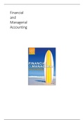 Financial and Managerial Accounting -- useful things to know