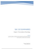 SLK 110 Chapter 1 summary