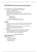 EDT304R Social Education Study Notes