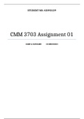 CMM3703 Assignment 1