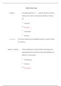NR 507 Week 3 Quiz (Latest): Advanced Pathophysiology (MCQ with all Correct Answers): Chamberlain College of Nursing (Verified Answer download to score A)