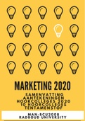 Good summary Marketing - 10 Lectures and 24 chapters book 