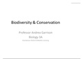 Biodiversity and Conservation