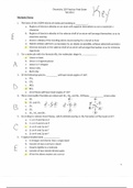 CHEM 120 Unit 8 Final Exam (Version-2) / CHEM120 Unit 8 Final Exam ( 2020): Chamberlain College Of Nursing (Detail and Verified Answers, Already Graded A)